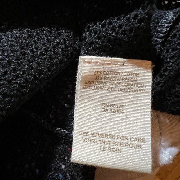 Free People Mesh Sleeveless Tank with Lace Floral Trim - Large - Picture 7 of 7